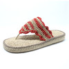 【买麻鞋，雅路人】防脚臭，雅路人新款女式拖鞋休闲亚麻拖鞋沙滩人字拖波西米亚手工拖鞋YJ1601 商品缩略图4