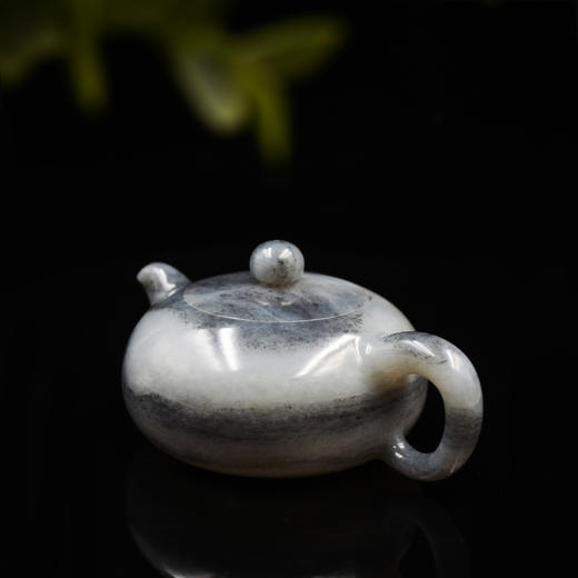 和田玉（青花）玉壶--扁壶（宋鸣放6639）157.44g 商品图4