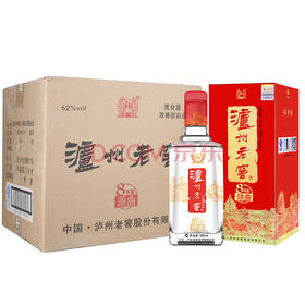 【推荐】泸州老窖 八年窖头曲 浓香型 流金版 52度 500ml*6瓶（新老包装随机发货）