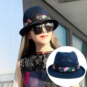 花月令绣花镂空礼帽  | 杨老师同款