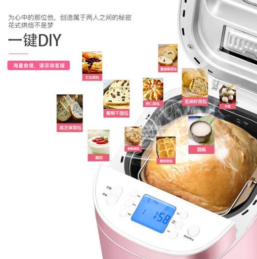 【面包机】。 Donlim/东菱 DL-T09G面包机家用全自动智能撒果料 商品图2