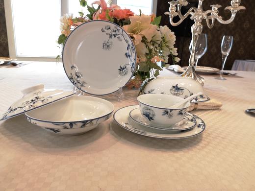 景德镇陶瓷 国瓷红叶 28头兰木棉 商品图0