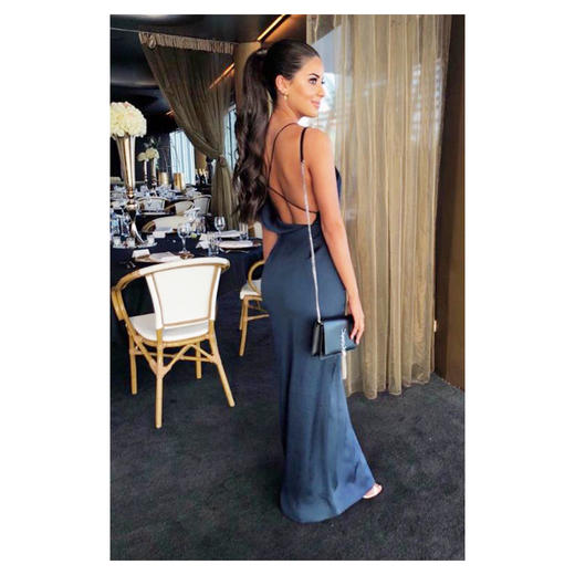 KEEPSAKE | Sidelines Gown [不对称 长裙 深蓝] 商品图3