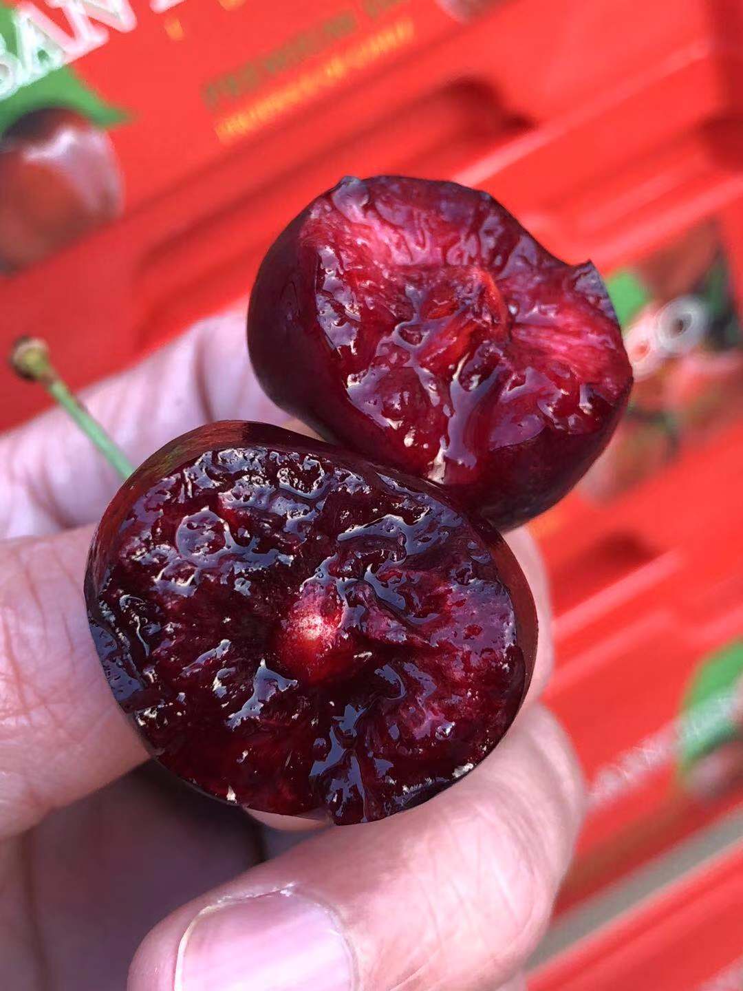 周四取货：【小红盒大G拉宾斯3J车厘子】一盒4斤左右，又脆又甜！