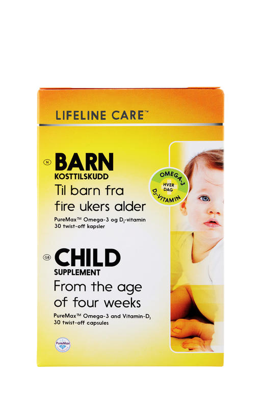 【大医】挪威lifeline care婴幼儿鱼油30粒/盒