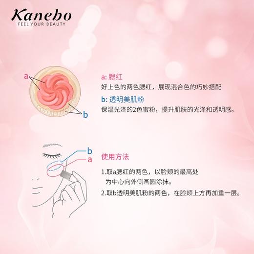 Kanebo佳丽宝/嘉娜宝COFFRET D'OR微笑渐层花朵腮红美肌粉5g   高光修饰轮廓提升气色滋润 商品图1