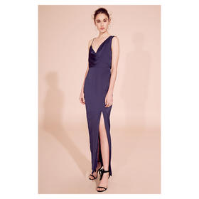 KEEPSAKE | Sidelines Gown [不对称 长裙 深蓝]