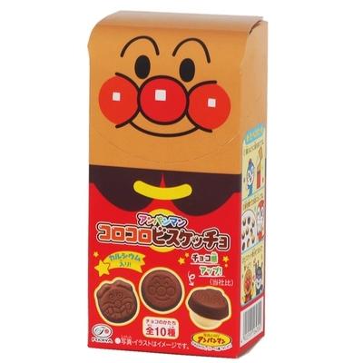 日本不二家面包超人迷你巧克力饼干34g