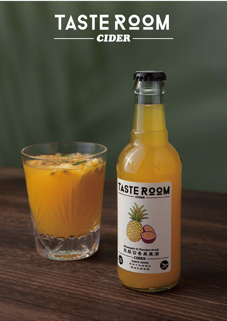 tasteroomcider凤梨百香果果酒245ml6支装