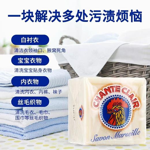 鸡头马赛洗衣肥皂300g 商品图1