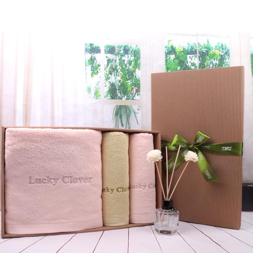 幸运草 LUCKY CLOVER新贵族纯棉毛巾*2 浴巾*1 经典套装日用品 商品图2