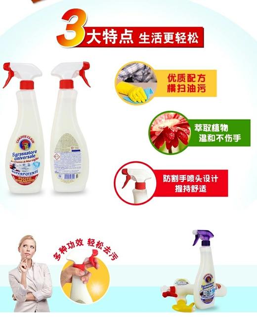 意大利公鸡头厨房油烟机清洁剂625ml 商品图1