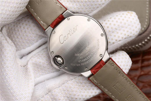 TW卡地亚亲民版中国红，蓝气球系列WSBB0022腕表，好品质，进口西铁城机械机芯 ，牛皮压鳄鱼纹，尺寸：33mm。中国红（红）是中国人 商品图9