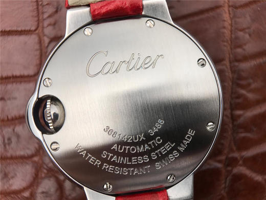TW卡地亚亲民版中国红，蓝气球系列WSBB0022腕表，好品质，进口西铁城机械机芯 ，牛皮压鳄鱼纹，尺寸：33mm。中国红（红）是中国人 商品图11