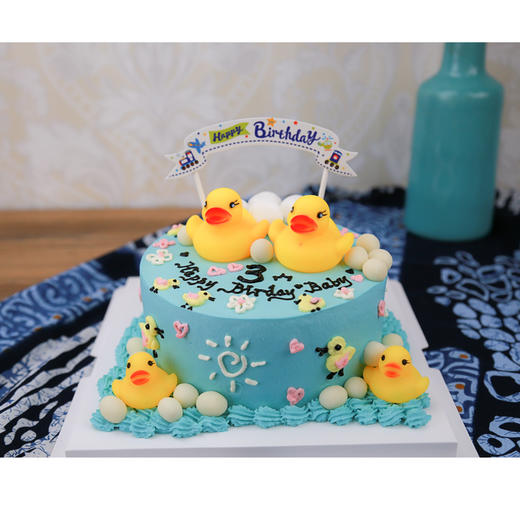 小黄鸭主题蛋糕