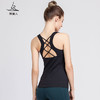 FMR126梵美人瑜伽背心含胸垫(锦纶+氨纶）绿色浅粉 商品缩略图1