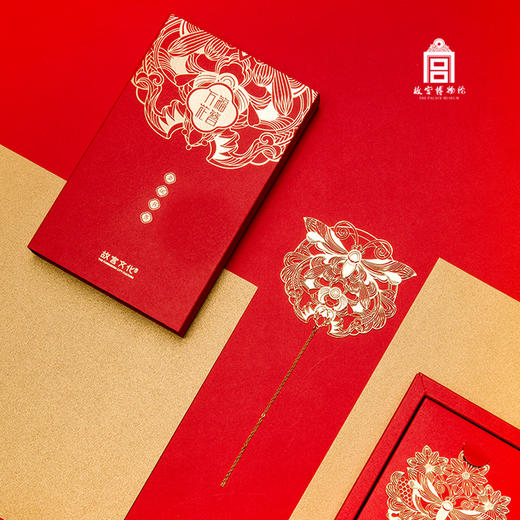 万福花簪·金属书签 商品图0