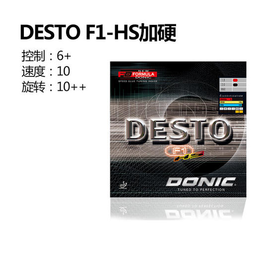 DONIC多尼克 德士途Desto F系列（F1  F2  F3 F4 ）F1 DESTO F1 PLUS德系内能 乒乓球 反胶套胶 国球汇 商品图5