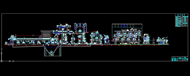 造纸机总装图