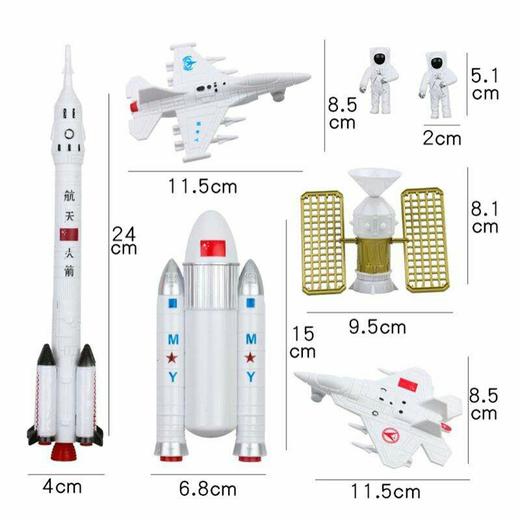 特价网红生日蛋糕摆件太空宇航员航天飞机星球创意蛋糕装饰 商品图3