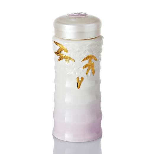 鎏金竹节随身杯 双层330ml 商品图2