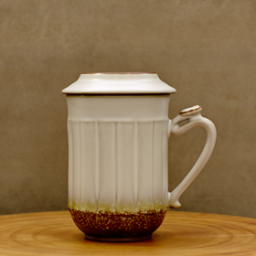 【活瓷陶器】云龙如意陶瓷高杯 460ml