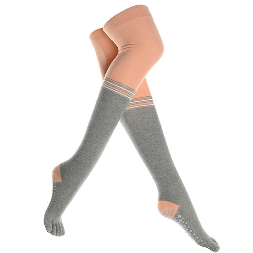 FMR017梵美人瑜伽长筒袜子  麻灰色藏青色黑色 商品图4