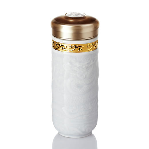 鎏金尊龙随身杯（大） 双层350ml 商品图3