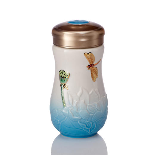 小蜻蜓夏荷随身杯 单层400ml 商品图3