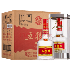 【推荐】五粮液 股份 五粮情 佳品 浓香型 52度白酒 500ml*6瓶 整箱