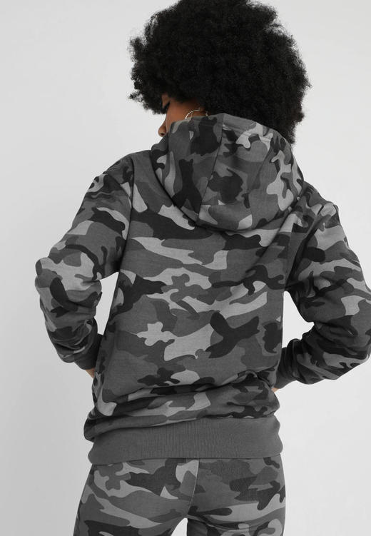 无抽绳款e11esse意大利小贝壳抓绒迷彩连帽卫衣wy200