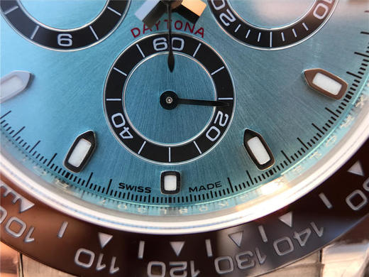 冰蓝迪N厂NOOB厂出品，劳力士迪通拿 116506，专属Cal.4130自动上链机芯，搭配正品一致的904进口精钢，12.2毫米厚度和正品一致，全部计时功能100%完全实现，美无破绽！！ 商品图8