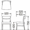 karimoku CT53 armless chair 无扶手餐椅 商品缩略图5