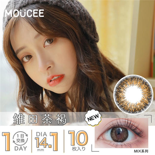 日抛- 雏田茶褐【十片装】 商品图0