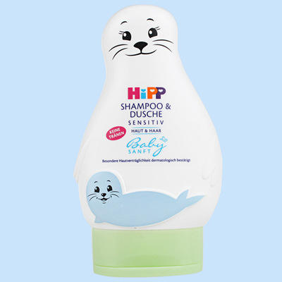 【沐浴露】HIPP喜宝婴儿无泪免敏洗发沐浴露洗护二合一小海狮 200ml 商品图1