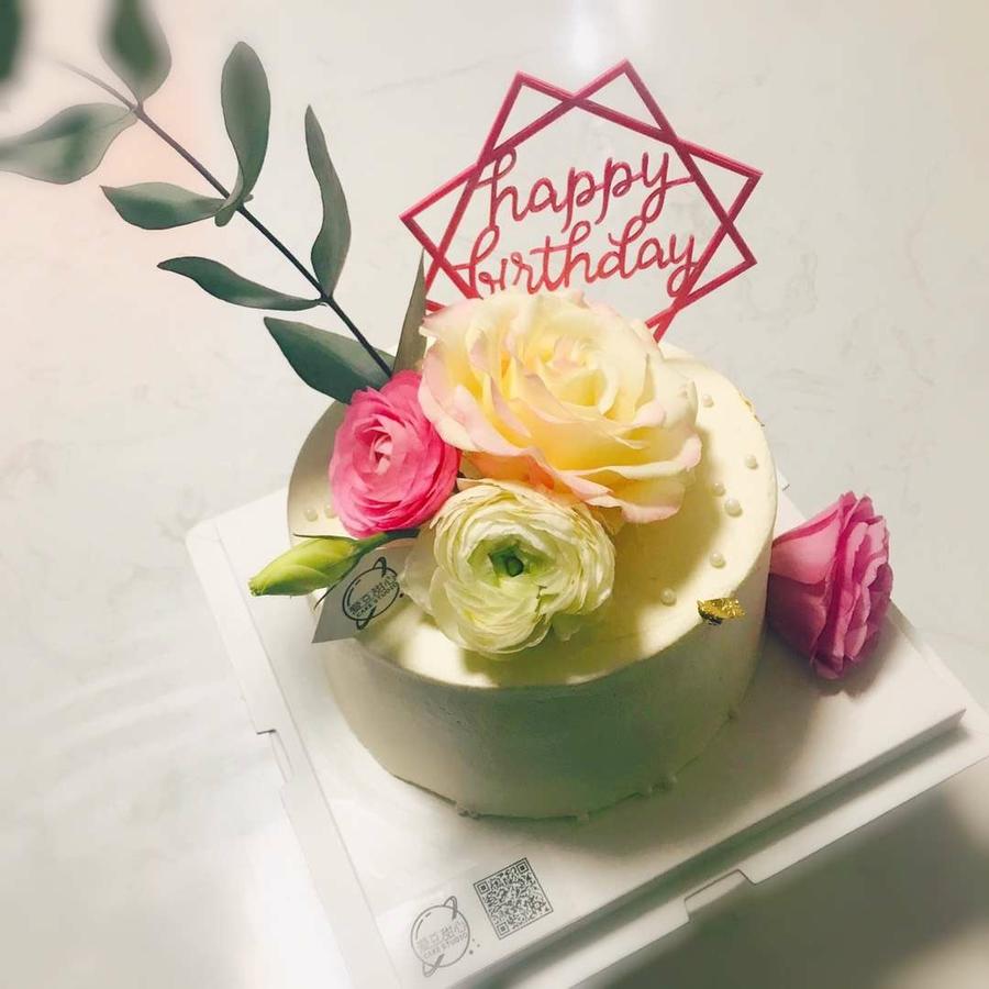 鲜花蛋糕6寸