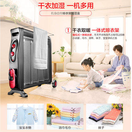 格力取暖器电暖气家用节能省电速热电暖器暖风机办公卧浴室小太阳 NDYE-21 商品图2