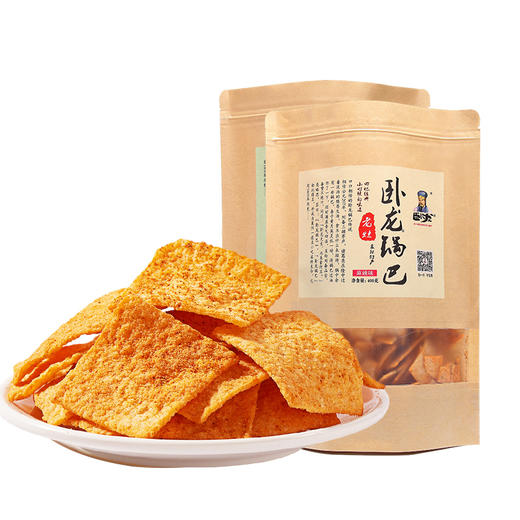 【1袋】卧龙手工大米锅巴400g*1袋(麻辣/爆辣多口味可选) 商品图1
