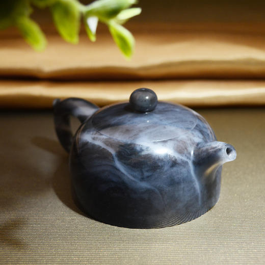 和田玉（青花）玉壶--贵妃壶（宋鸣放6633）152.36G 商品图2