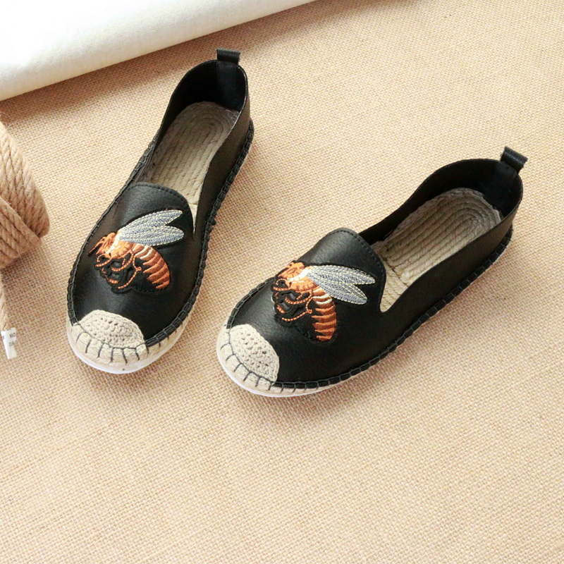 【买麻鞋，雅路人】防脚臭，春夏款雅路人手工千层底布鞋亚麻底女鞋千层底刺绣布鞋女YQ-04