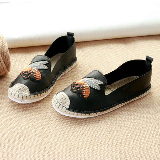 【买麻鞋，雅路人】防脚臭，春夏款雅路人手工千层底布鞋亚麻底女鞋千层底刺绣布鞋女YQ-04 商品图3