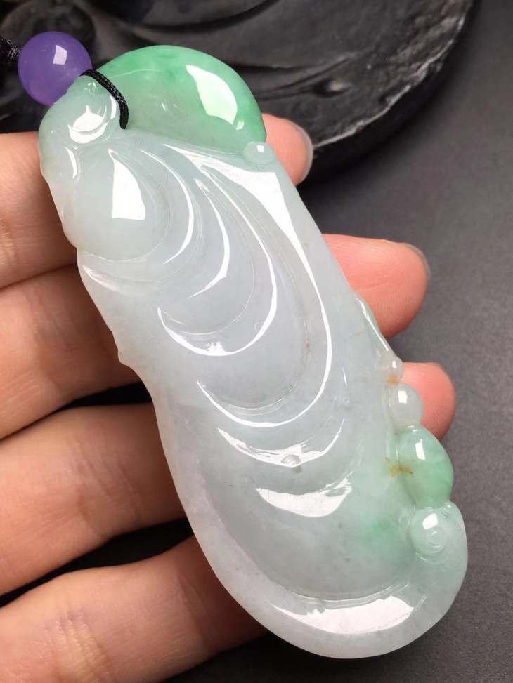 d13142翡翠逍遥佛挂件手把件
