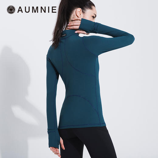 全配色 AUMNIE丨曲线全领运动T恤 FLEX CURVE TEE 含胸垫 商品图11