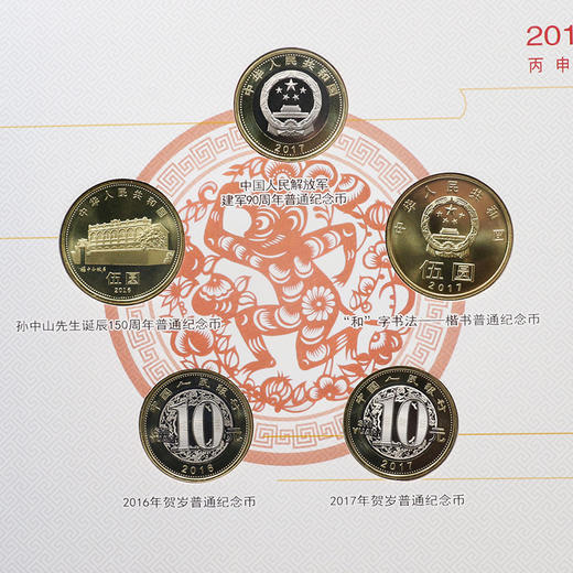 【少量到货】2016-2017流通纪念币年册（内含5枚纪念币） 商品图1
