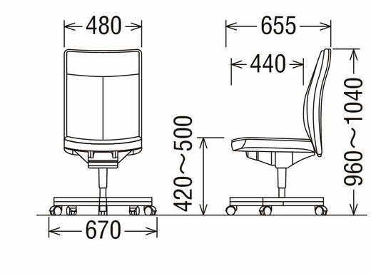 karimoku XT5641DK chair 办公椅桌椅 商品图1