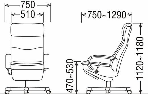 karimoku XU7720WB office chair 办公椅桌椅 商品图2