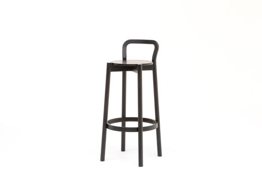 karimoku kns系列 Castor barchair high with backrest 吧台椅 商品图6