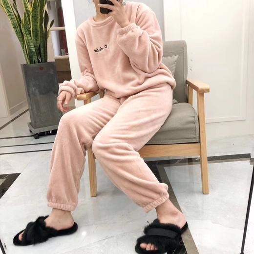 仙女暖暖裤套装 珊瑚绒居家睡衣【上衣+裤子】 商品图2