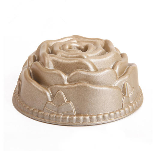 学厨chefmade4寸迷你玫瑰花型不粘中空蛋糕烘焙模具铸铝