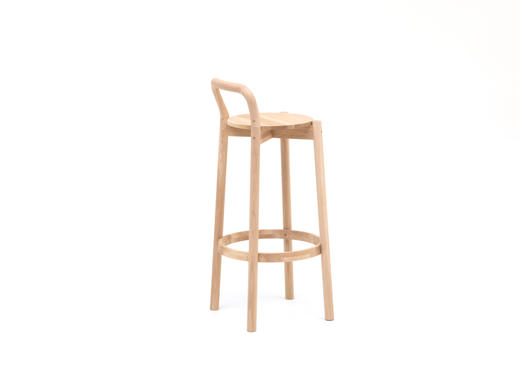 karimoku kns系列 Castor barchair high with backrest 吧台椅 商品图4